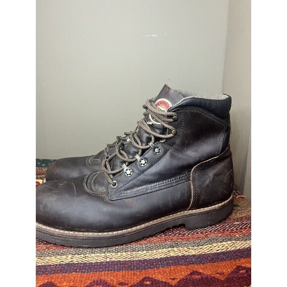Irish Setter Redwing Made In USA 8600 Leather Safety Toe Work Boot Mens 11D main image 5
